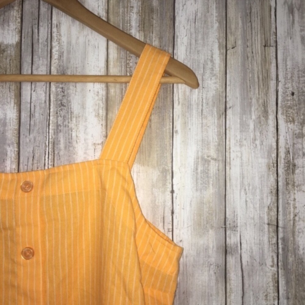 NWT A New Day Linen Blend Orange Crop - Picture 3 of 7